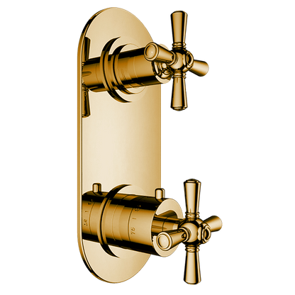 Santec - Hana Trim (Shared Function) - 1/2 Inch Thermostatic Trim With Volume Control And 3-Way Diverter