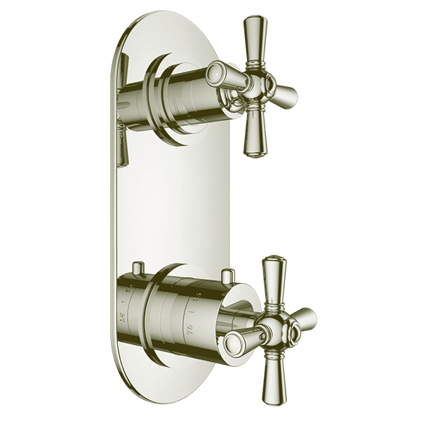 Santec - Hana Trim (Shared Function) - 1/2 Inch Thermostatic Trim With Volume Control And 2-Way Diverter