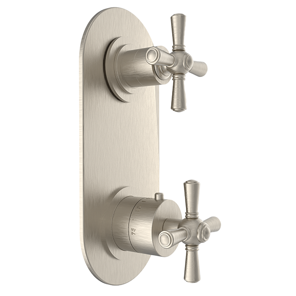 Santec - Hana Trim (Non-Shared Function) - 1/2 Inch Thermostatic Trim With Volume Control And 3-Way Diverter