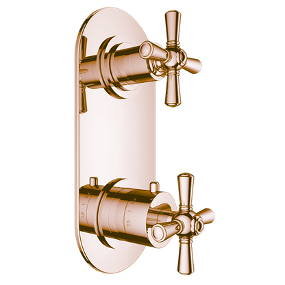 Santec - Hana Trim (Shared Function) - 1/2 Inch Thermostatic Trim With Volume Control And 3-Way Diverter