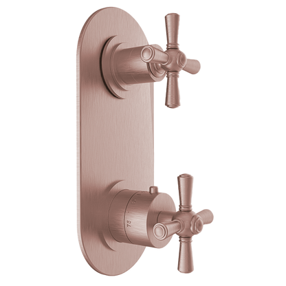 Santec - Hana Trim (Shared Function) - 1/2 Inch Thermostatic Trim With Volume Control And 3-Way Diverter