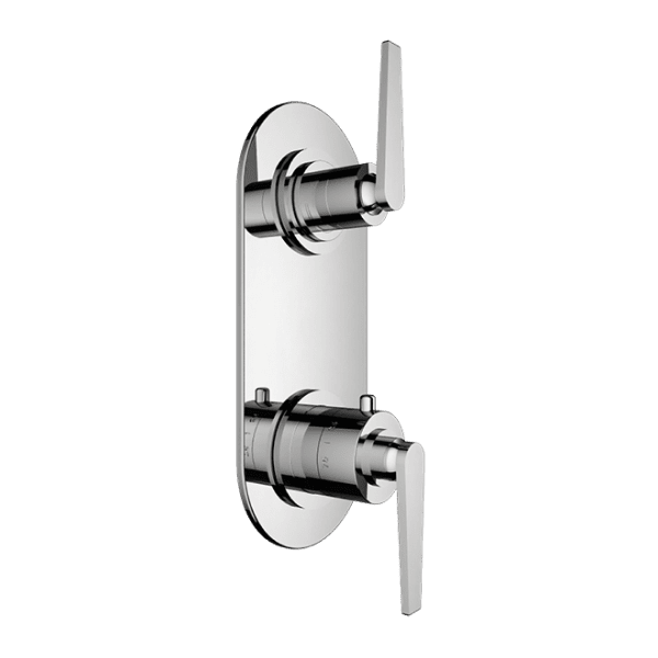 Santec - Athena I Trim (Shared Function) - 1/2 Inch Thermostatic Trim With Volume Control And 3-Way Diverter