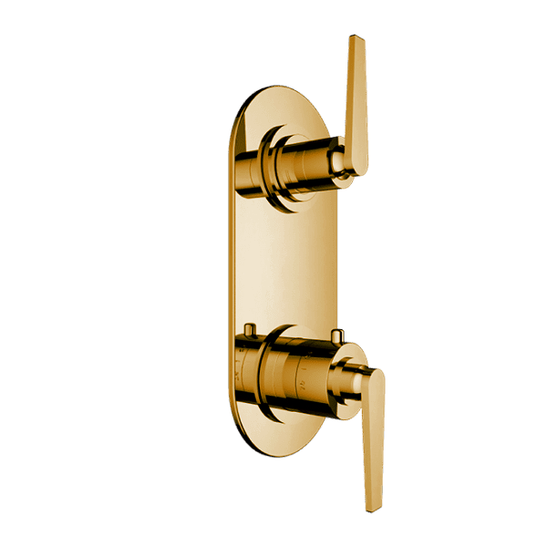 Santec - Athena I Trim (Non-Shared Function) - 1/2 Inch Thermostatic Trim With Volume Control And 3-Way Diverter