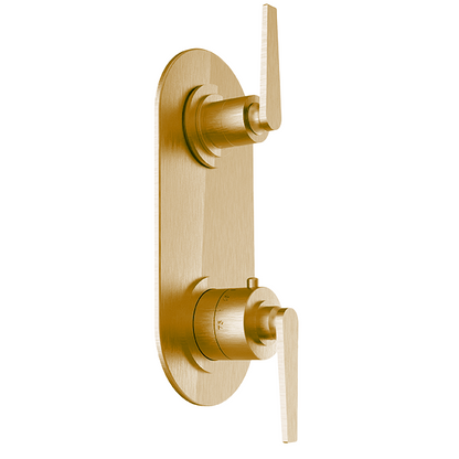 Santec - Athena I Trim (Non-Shared Function) - 1/2 Inch Thermostatic Trim With Volume Control And 3-Way Diverter