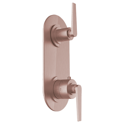 Santec - Athena I Trim (Shared Function) - 1/2 Inch Thermostatic Trim With Volume Control And 2-Way Diverter