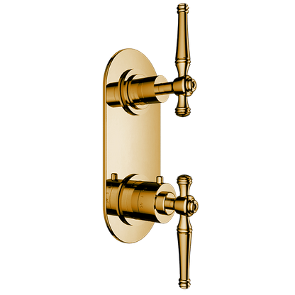Santec - Klassica Trim (Shared Function) - 1/2 Inch Thermostatic Trim With Volume Control And 3-Way Diverter