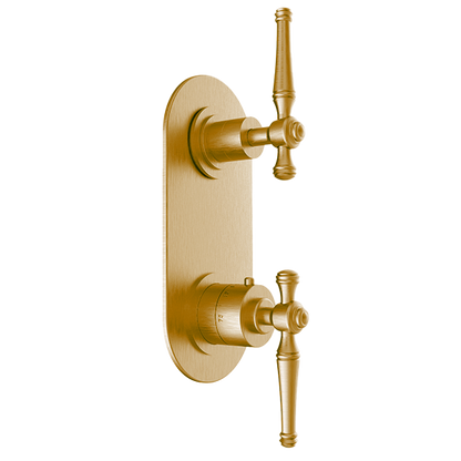 Santec - Klassica Trim - 1/2 Inch Thermostatic Trim With One Way Volume Control
