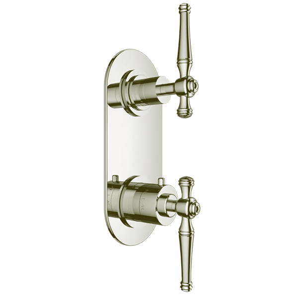 Santec - Klassica Trim (Non-Shared Function) - 1/2 Inch Thermostatic Trim With Volume Control And 2-Way Diverter