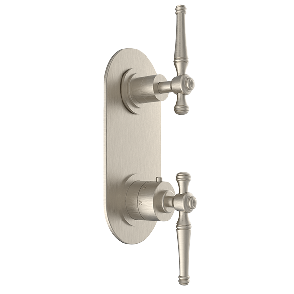 Santec - Klassica Trim (Shared Function) - 1/2 Inch Thermostatic Trim With Volume Control And 3-Way Diverter