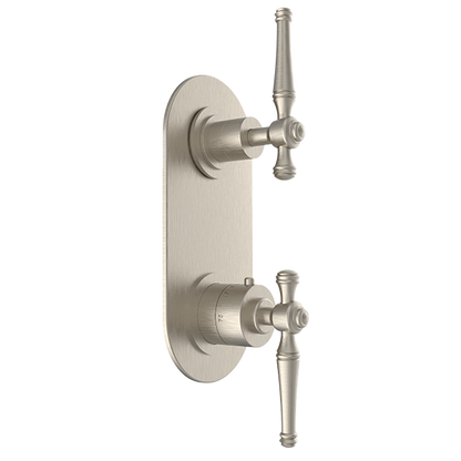 Santec - Klassica Trim (Non-Shared Function) - 1/2 Inch Thermostatic Trim With Volume Control And 3-Way Diverter
