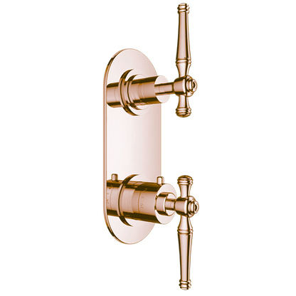 Santec - Klassica Trim (Shared Function) - 1/2 Inch Thermostatic Trim With Volume Control And 3-Way Diverter