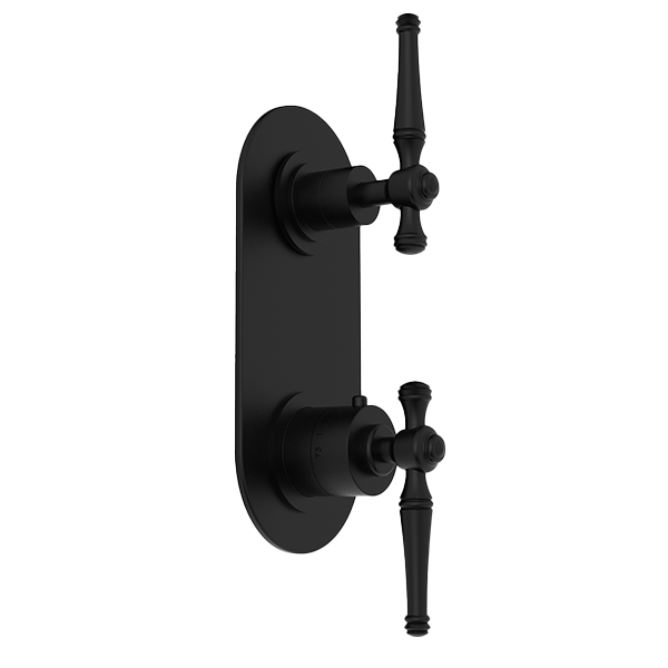 Santec - Klassica Trim (Non-Shared Function) - 1/2 Inch Thermostatic Trim With Volume Control And 3-Way Diverter