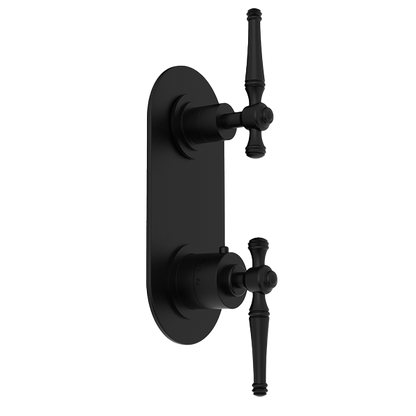 Santec - Klassica Trim (Non-Shared Function) - 1/2 Inch Thermostatic Trim With Volume Control And 3-Way Diverter