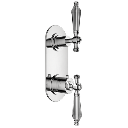 Santec - Klassica Crystal Trim - 1/2 Inch Thermostatic Trim With One Way Volume Control