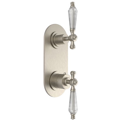 Santec - Klassica Crystal Trim - 1/2 Inch Thermostatic Trim With One Way Volume Control