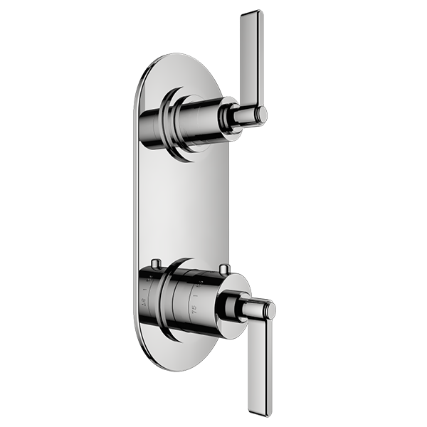 Santec - Lattice Trim - 1/2 Inch Thermostatic Trim With One Way Volume Control