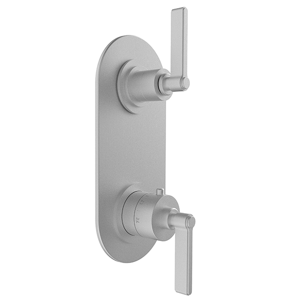 Santec - Lattice Trim (Non-Shared Function) - 1/2 Inch Thermostatic Trim With Volume Control And 3-Way Diverter