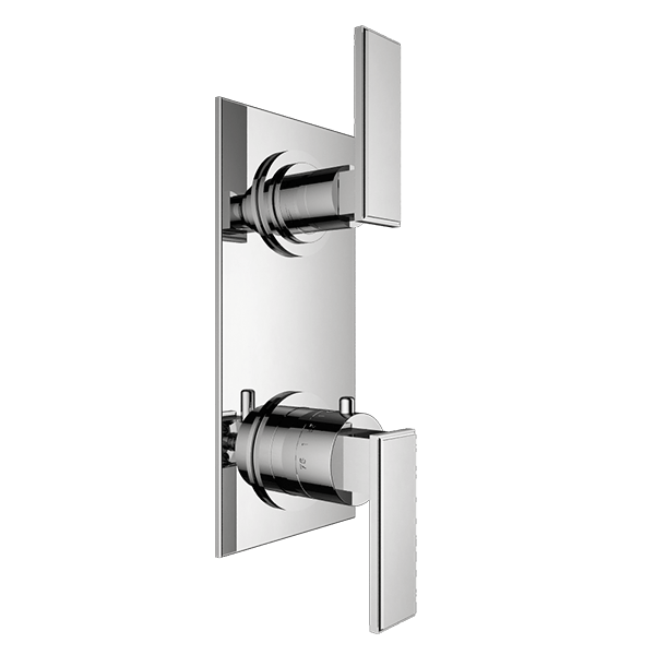 Santec - Barosa Trim (Shared Function) - 1/2 Inch Thermostatic Trim With Volume Control And 2-Way Diverter