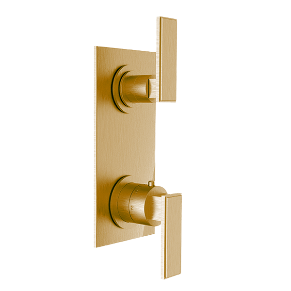 Santec - Barosa Trim (Shared Function) - 1/2 Inch Thermostatic Trim With Volume Control And 2-Way Diverter