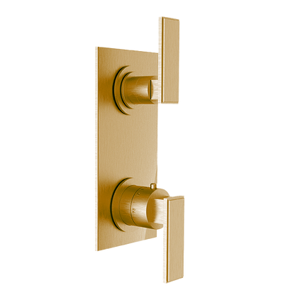Santec - Barosa Trim (Shared Function) - 1/2 Inch Thermostatic Trim With Volume Control And 3-Way Diverter