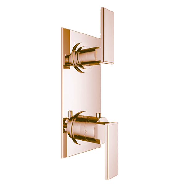 Santec - Barosa Trim (Shared Function) - 1/2 Inch Thermostatic Trim With Volume Control And 2-Way Diverter