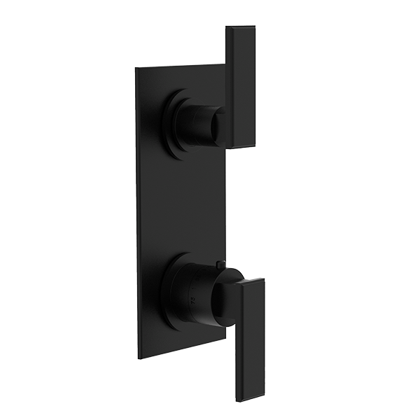 Santec - Barosa Trim (Shared Function) - 1/2 Inch Thermostatic Trim With Volume Control And 2-Way Diverter