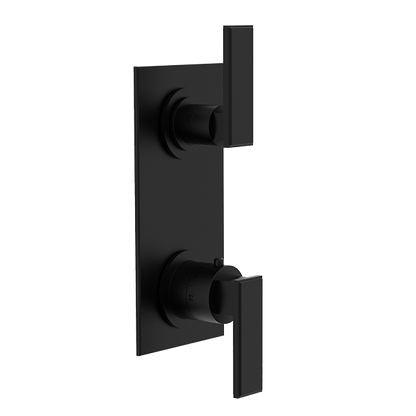 Santec - Barosa Trim (Shared Function) - 1/2 Inch Thermostatic Trim With Volume Control And 2-Way Diverter