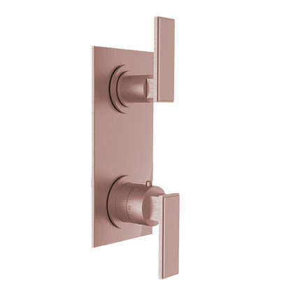 Santec - Barosa Trim (Shared Function) - 1/2 Inch Thermostatic Trim With Volume Control And 2-Way Diverter