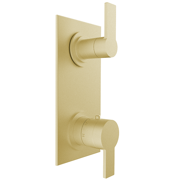 Santec - Metra Trim (Non-Shared Function) - 1/2 Inch Thermostatic Trim With Volume Control And 3-Way Diverter