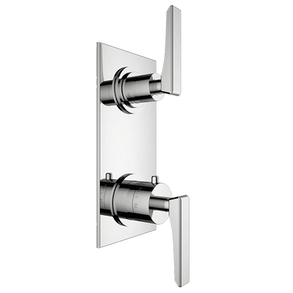 Santec - Katana Trim (Non-Shared Function) - 1/2 Inch Thermostatic Trim With Volume Control And 2-Way Diverter