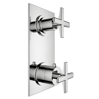 Santec - Katana Trim (Non-Shared Function) - 1/2 Inch Thermostatic Trim With Volume Control And 2-Way Diverter