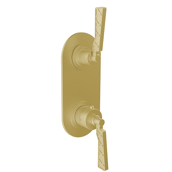 Santec - Liza Trim (Non-Shared Function) - 1/2 Inch Thermostatic Trim With Volume Control And 2-Way Diverter