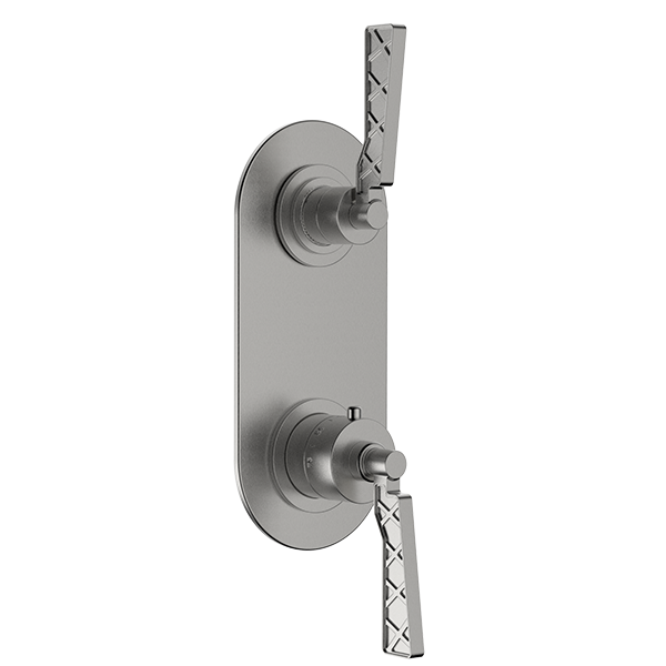 Santec - Liza Trim (Non-Shared Function) - 1/2 Inch Thermostatic Trim With Volume Control And 2-Way Diverter