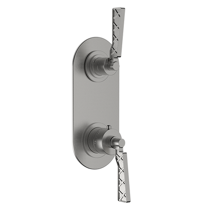 Santec - Liza Trim (Non-Shared Function) - 1/2 Inch Thermostatic Trim With Volume Control And 2-Way Diverter