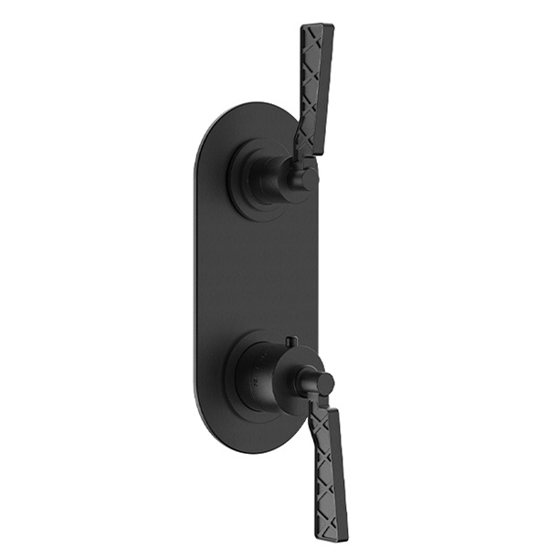 Santec - Liza Trim (Non-Shared Function) - 1/2 Inch Thermostatic Trim With Volume Control And 2-Way Diverter