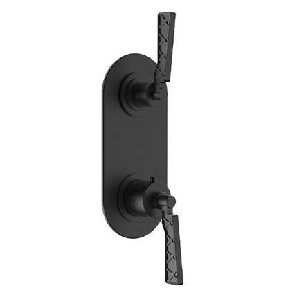 Santec - Liza Trim (Non-Shared Function) - 1/2 Inch Thermostatic Trim With Volume Control And 2-Way Diverter