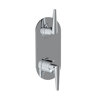 Santec - Berkins Trim (Shared Function) - 1/2 Inch Thermostatic Trim With Volume Control And 2-Way Diverter