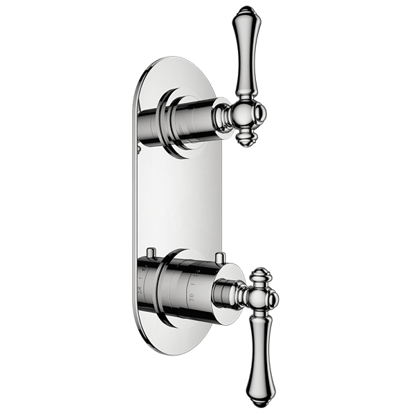 Santec - Chadwick Trim (Shared Function) - 1/2 Inch Thermostatic Trim With Volume Control And 2-Way Diverter