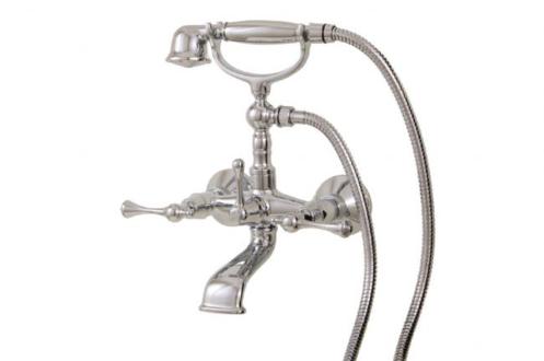 Aquabrass - Regency Wallmount Cradle Tub Filler With Handshower