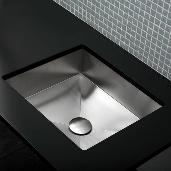 Lacava - Argento Under-Counter Or Self-Rimming Bathroom Sink Without An Overflow. 16 Gauge Stainless Steel