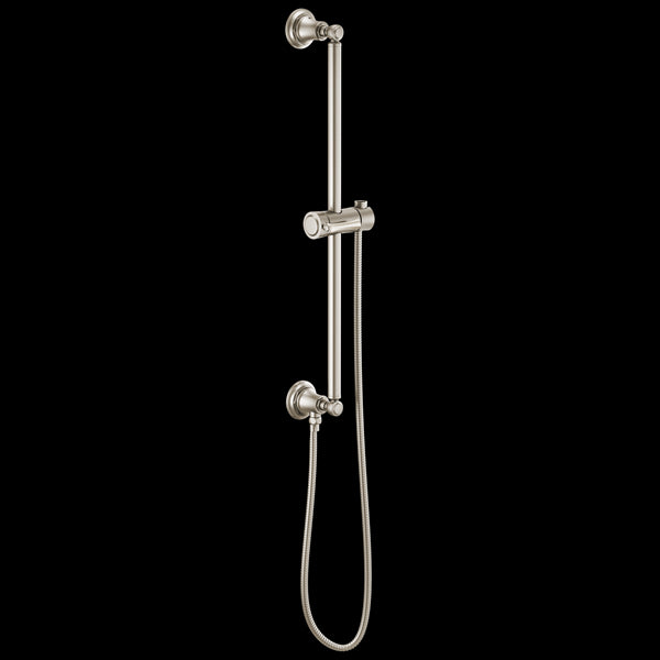 Brizo - Essential Shower Classic Round Slide Bar With Hose