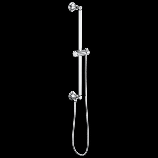 Brizo - Essential Shower Classic Round Slide Bar With Hose