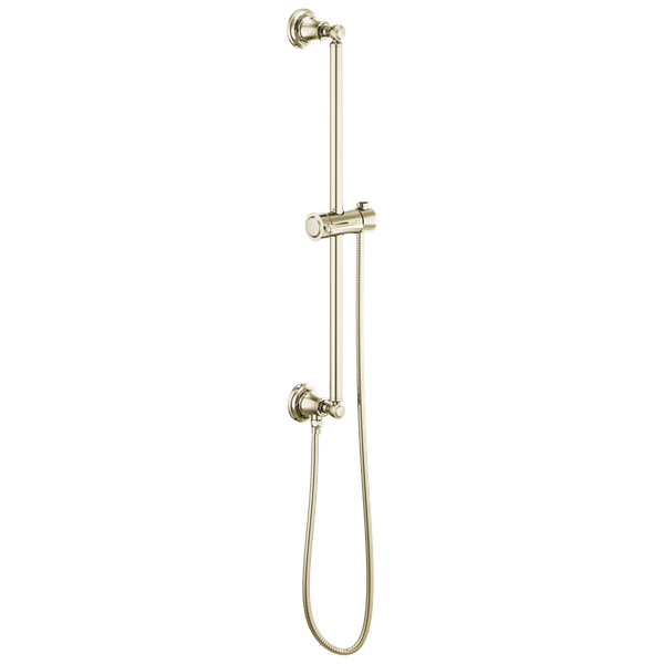 Brizo - Essential Shower Linear Round Slide Bar With Hose – PlumbTile