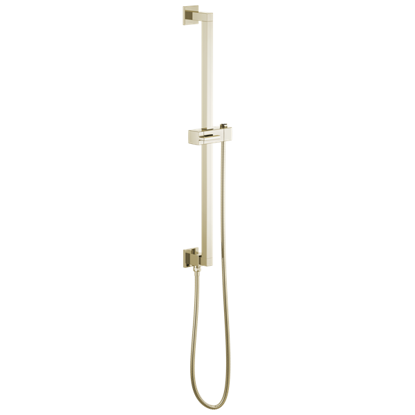 Brizo - Essential Shower Linear Round Slide Bar With Hose – PlumbTile