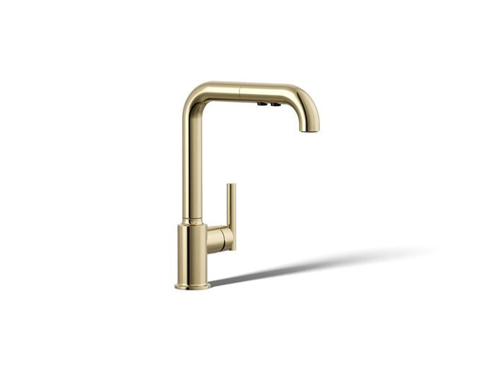 Kohler - Purist Pull-Out Kitchen Sink Faucet With Three-Function Sprayhead
