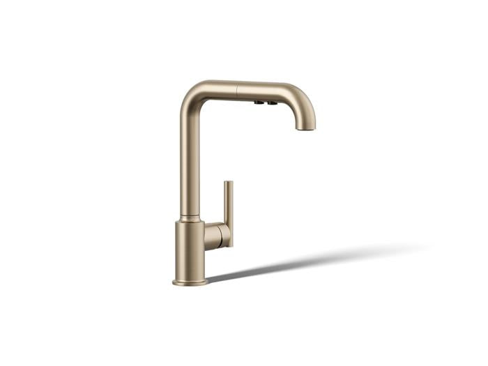 Kohler - Purist Pull-Out Kitchen Sink Faucet With Three-Function Sprayhead