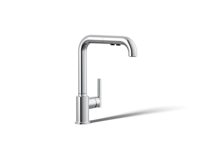 Kohler - Purist Pull-Out Kitchen Sink Faucet With Three-Function Sprayhead