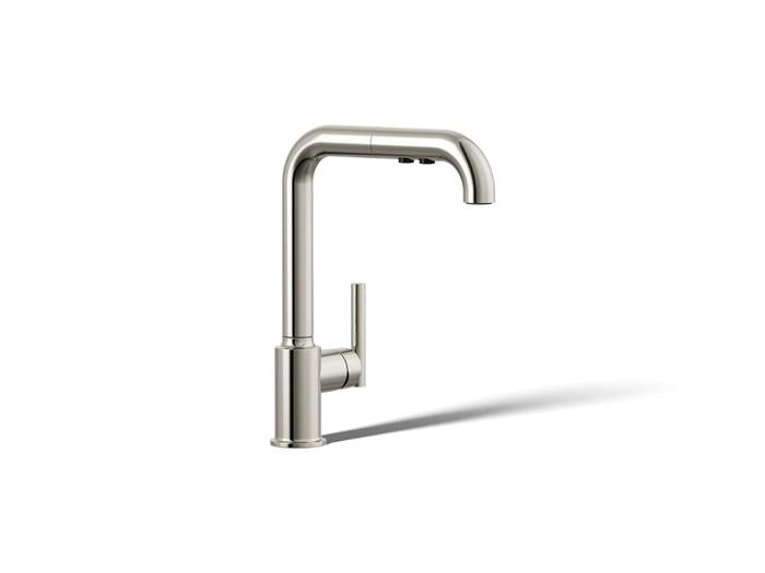 Kohler - Purist Pull-Out Kitchen Sink Faucet With Three-Function Sprayhead