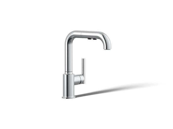 Kohler - Purist Pull-Out Kitchen Sink Faucet With Three-Function Sprayhead