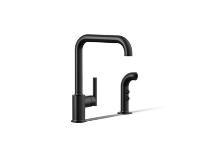 Kohler - Purist Single-Handle Kitchen Sink Faucet With Side Sprayer